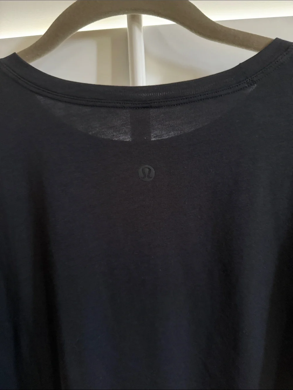 lululemon athletica Black Crop Tee - Short Sleeve Crew